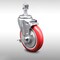 Service Caster 5 Inch SS Red Polyurethane Wheel Swivel 1/2 Inch Threaded Stem Caster with Brake SCC-SSTS20S514-PPUB-RED-TLB-121315 - alternate 1